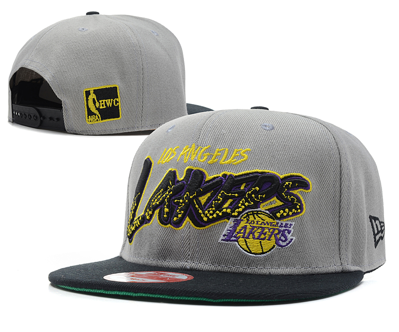 NBA Los Angeles Lakers NE Snapback Hat #93
